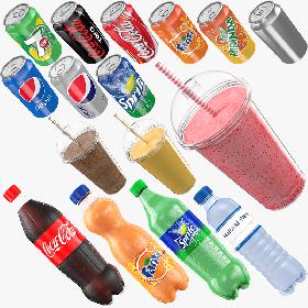 Beverages Collection 3D